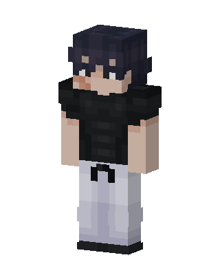 Black Anime Boy Minecraft skin