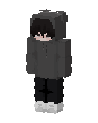 Bear Hoodie Boy skin, 3D preview