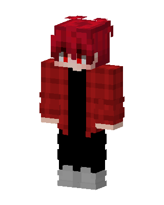 Red Player Girl Minecraft skin