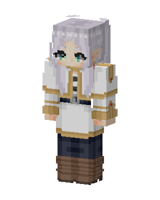 White Knight Girl skin, 3D preview