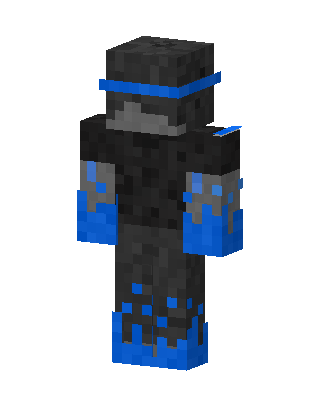 Black Ninja Boy skin, 3D preview