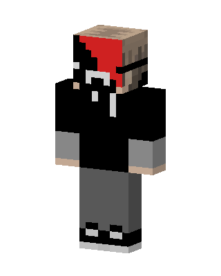 Black Gamer Boy skin, 3D preview