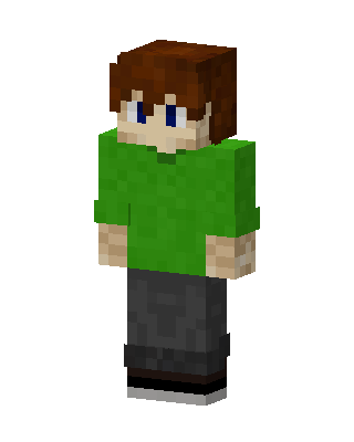Green Mob Boy skin, 3D preview