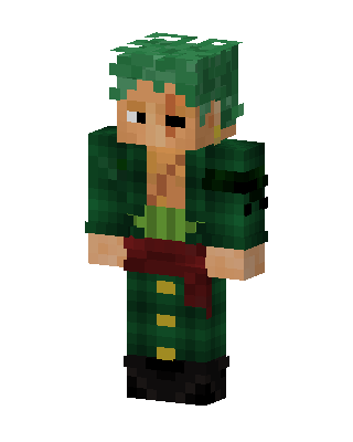 Roronoa Zoro skin, 3D preview