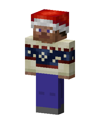 White Holiday Boy Minecraft skin