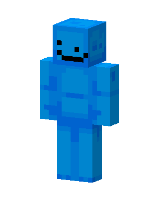 Blue Blob skin, 3D preview