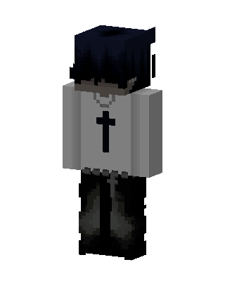 Cross Hoodie Boy skin, 3D preview