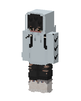 White Hoodie Boy Minecraft e-boy skin