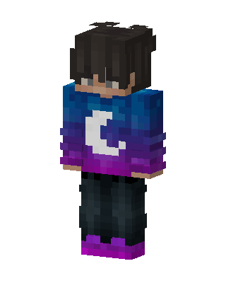 Blue Player Boy skin, 3D preview