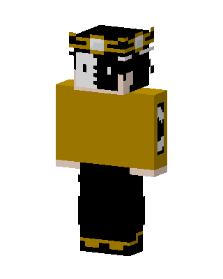 Golden Crowned Ranboo Minecraft skin