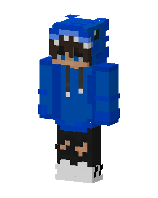 Blue Hoodie Boy Minecraft skin