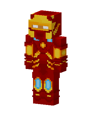 Iron Man skin, 3D preview