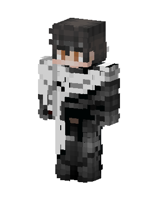 White Fighter Boy skin, 3D preview