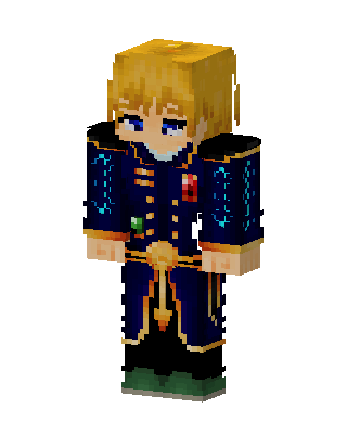 Blue Knight Boy skin, 3D preview