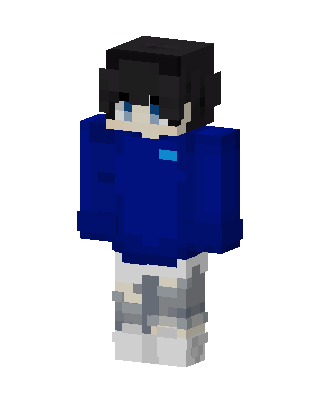 Blue Anime Boy Minecraft skin
