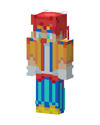 Rainbow Jester skin, 3D preview