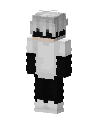 Monochrome Boy skin, 3D preview
