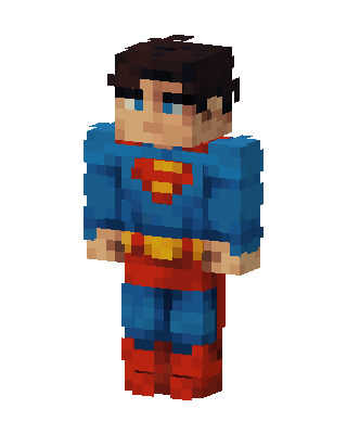 Superman skin, 3D preview