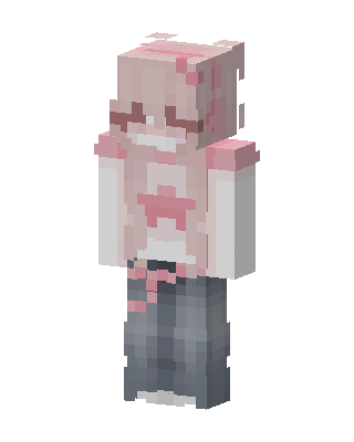 Pink Star Hoodie Minecraft pink skin