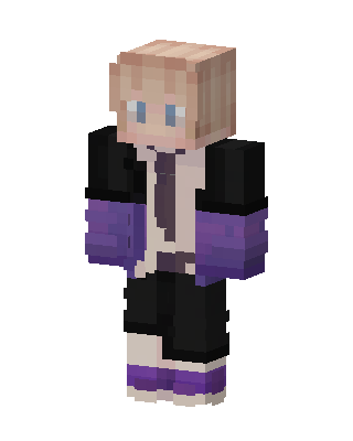 Black Student Girl skin, 3D preview