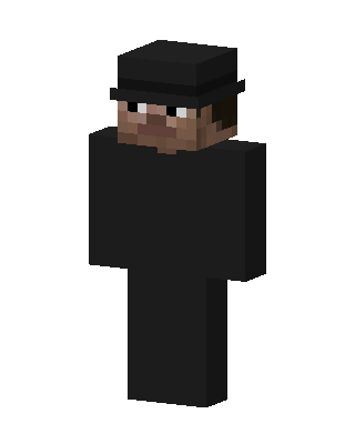 Black Villain Boy skin, 3D preview