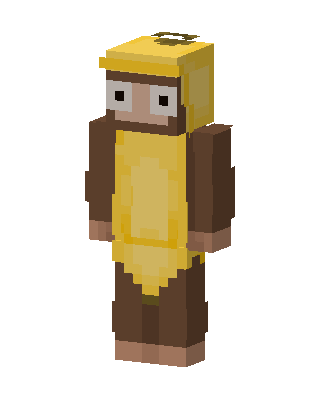 Monkey Banana Costume Minecraft skin