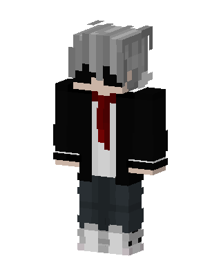 Silver Haired Schoolboy skin, 3D preview