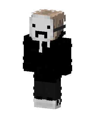 Black Masked Emo Boy Minecraft goth skin