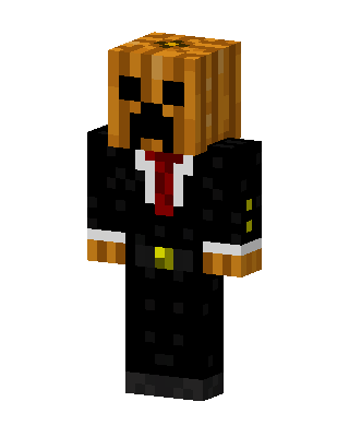 Black Suit Boy skin, 3D preview