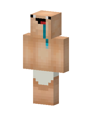 Derp Baby skin, 3D preview