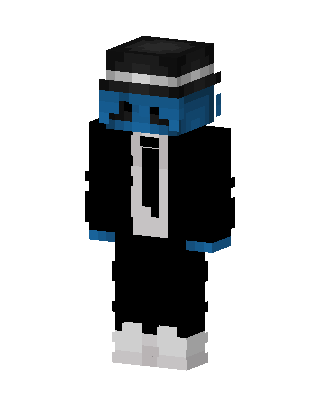 Blue Gentleman skin, 3D preview
