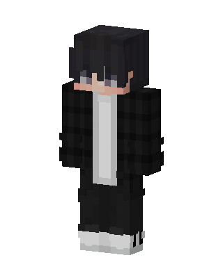 Dark Plaid Boy skin, 3D preview