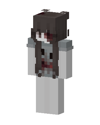 Gray Anime Girl skin, 3D preview