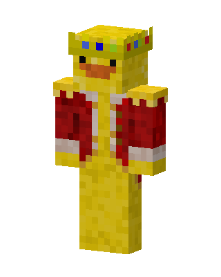 Royal Duck King skin, 3D preview