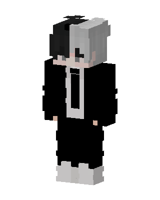 Monochrome Suit Boy skin, 3D preview