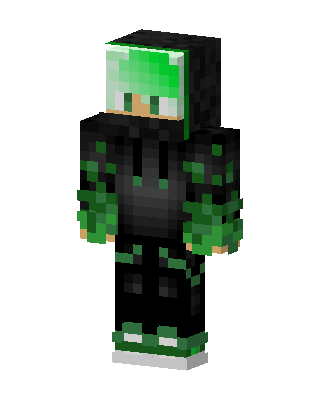 Black Ninja Boy skin, 3D preview