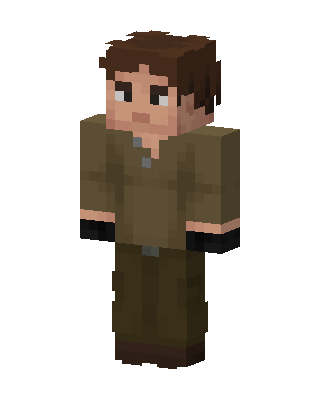 Olive Wanderer skin, 3D preview