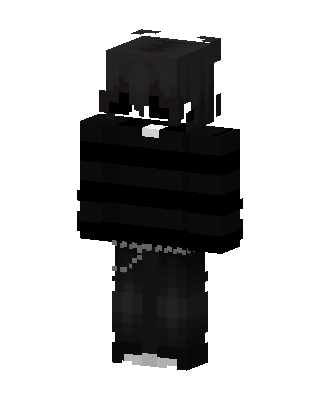 Shadow Hoodie Boy skin, 3D preview