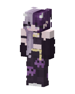 Purple Anime Girl Minecraft skin