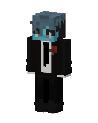 Tuxedo Axolotl skin, 3D preview