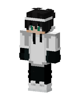 White Hoodie Boy Minecraft skin