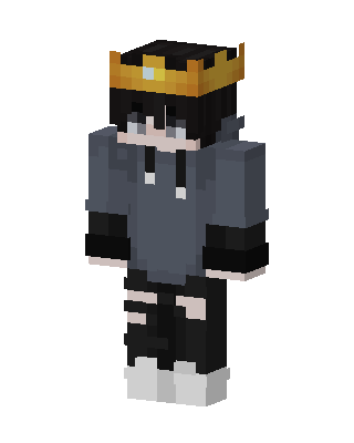 Crowned Hoodie Boy Minecraft skin