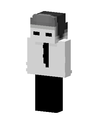 Grayscale Businessman skin, 3D preview