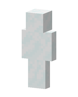 Blank White skin, 3D preview