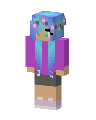 Purple Cutie Girl Minecraft purple skin