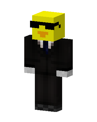 Black Suit Boy skin, 3D preview