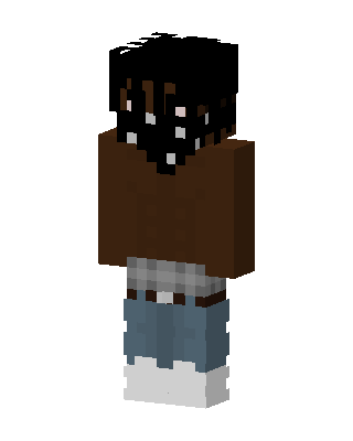 Dreadlock Hoodie skin, 3D preview