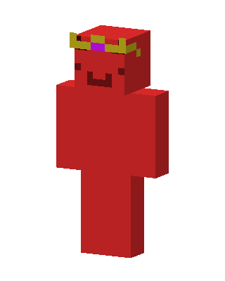 Red Crowned Blob Minecraft red skin