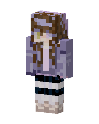 Lavender Hoodie Girl Minecraft skin