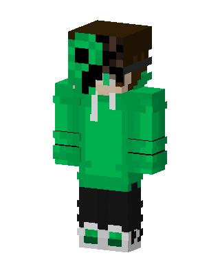 Creeper Hoodie Boy Minecraft skin